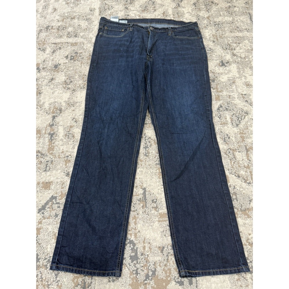 Levis Men's 541 Denim Zip Jeans Blue Size 38x34 Dark Wash